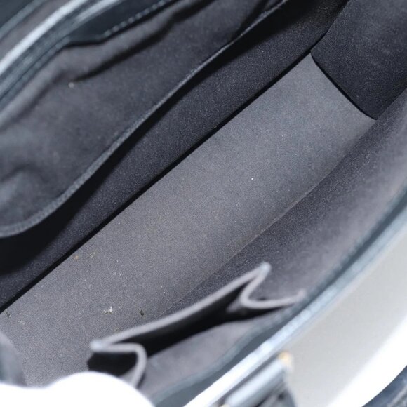 LOUIS VUITTON Epi Sac Plat PM Hand Bag Black M58658 LV Auth 141997V - Picture 10 of 16